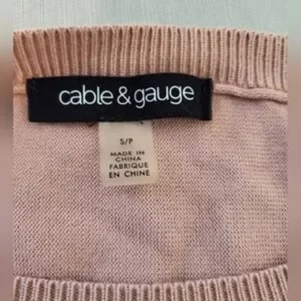 Women's Dusty Pink Knit Sweater - Picture 3 of 6